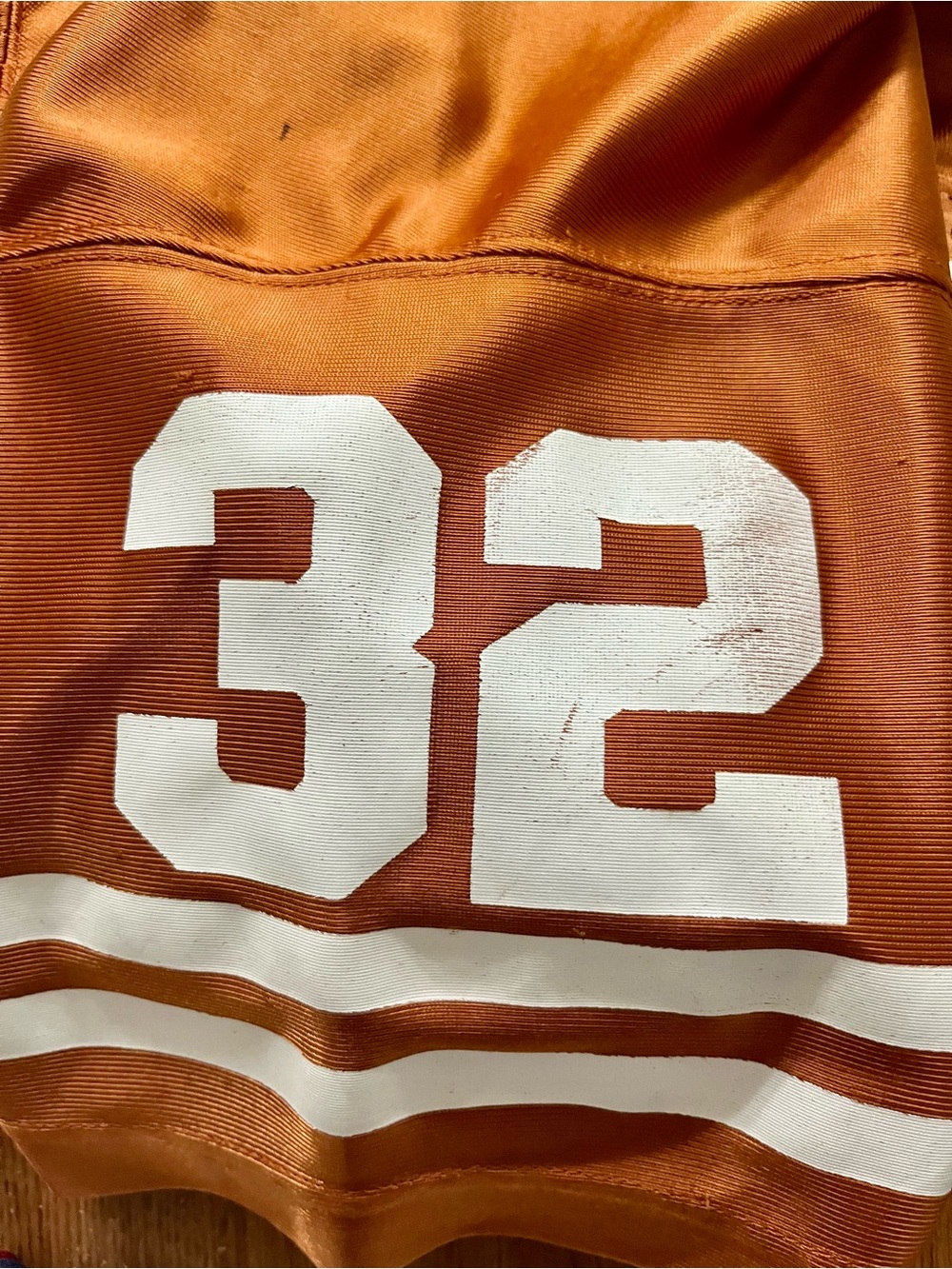 Nike Burnt Orange Texas #32 Football Jersey with White Accents - Picture 4 of 5